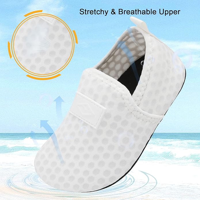Lefflow Toddler Water Shoes Kids Quick Dry Beach Swim Socks Shoes Baby Non Slip House Slippers