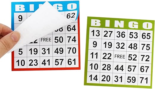 SEETOOOGAMES Bingo Paper Game Cards - 1 Card -100 Books of 10 Sheets