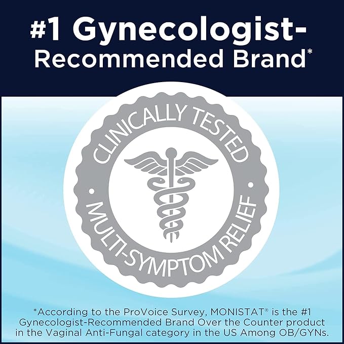Monistat 1 Day Yeast Infection Treatment for Women, 1 Miconazole Ovule Insert External Monistat Anti-Itch Cream Bundle