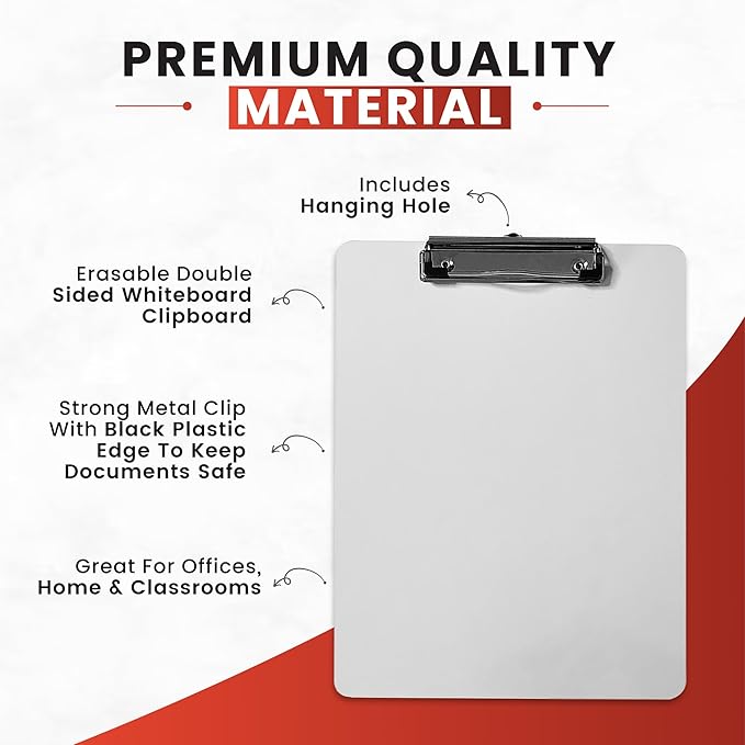 A5 Erasable Whiteboard Clipboard by Janrax
