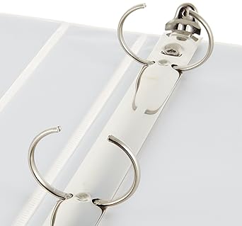 Basics 3-Ring Binder, 1-Inch - White 1 Pack
