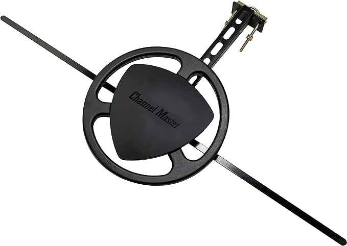 Channel Master Omni 50 - Omnidirectional Digital HDTV Antenna with 360 Degree Reception, Includes Mounting Bracket for Roof, Attic RV Installations, IndoorOutdoor (50 Mile Range)