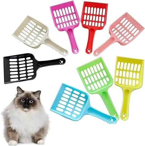Cat Litter Spoon Shovel Plastic, pet Toilet Poop Artifact Garbage Sand Shovel pet Cleaning Artifact Dog Shovel pet Cleaning Tool(Off-White)