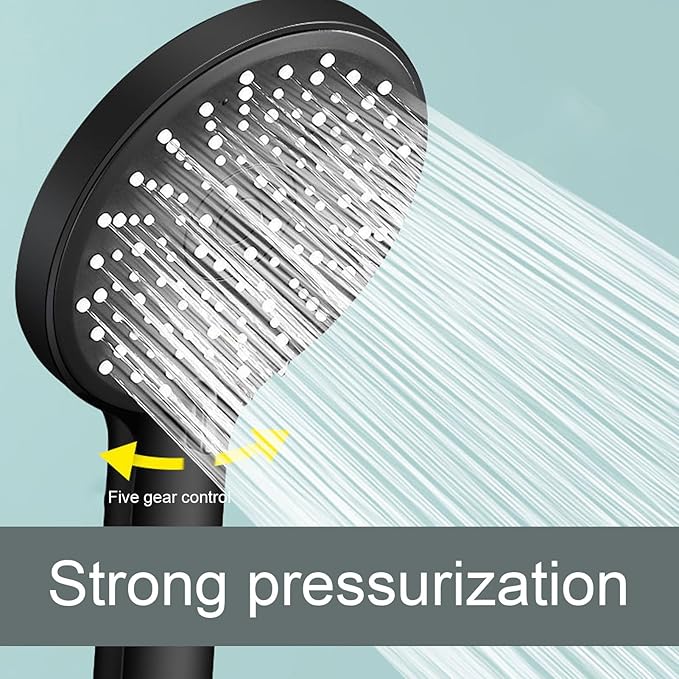 Shower Head, igh Pressure Handheld Shower Head, ABS Detachable Bathroom Shower Sprayer Head for Replacement