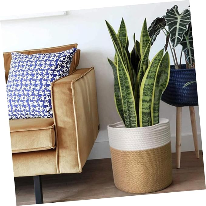 Exquisite Woven Storage Basket Multipurpose Household Flower Basket for Home Decor and Organization