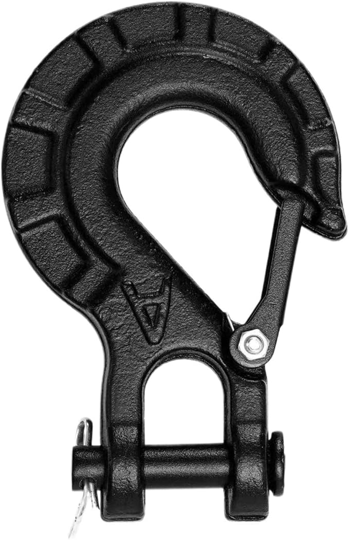 11Ton (516") Die Forged Hook 4500lbs-8000lbs Winch Towing Rope ATV UTV Tow Trailer, Boat Part, Marine(Black)