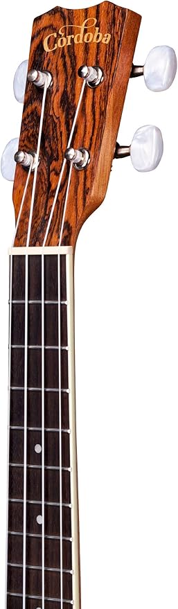Cordoba, 4 15CB Concert Ukulele-Hand Made with Exotic Bocote Wood With A Well-Rounded Rich Tone & Premium Italian Aquila Strings-For Beginners & Professionals, Right, (COD 99 761 0120)