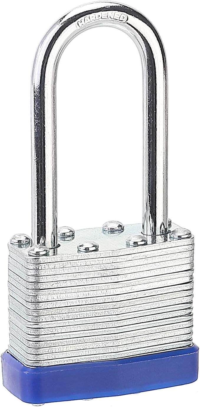 Lock, 1-916" (40mm) Laminated Keyed Padlocks,keyed Alike Locks, 2 inch Long Shackle Locks-Pack of 8