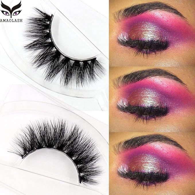 False Eyelashes Mink Eyelashes 3D Mink Lashes High Volume Crisscross False Eyelashes Fluffy Natural Long Lasting Eye Lashes Makeup - (Color: A17)