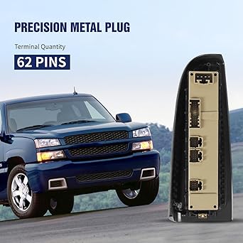15883319 Front Driver Side Master Power Window Switch with Folding Mirror for 2003-2006 Chvey Silverado Avalanche Suburban Tahoe GMC Yukon Cadillac Escalade and H2, Replace DWS394