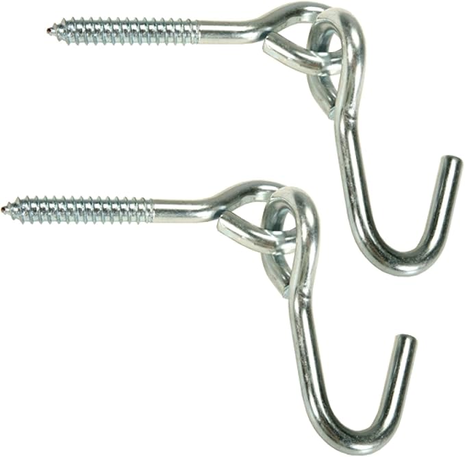 Original Pawley's Island Eye Bolt Hanging Hooks, 2 Pack, Anti-Rust Stainless Steel, for Outdoor Post Trees, 450 Lbs Max
