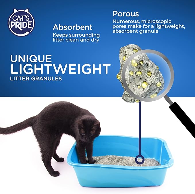 Cat's Pride Premium Lightweight Clumping Litter: Pure & Fresh - Up to 10 Days of Powerful Odor Control - Multi-Cat, Scented, 10 Pounds