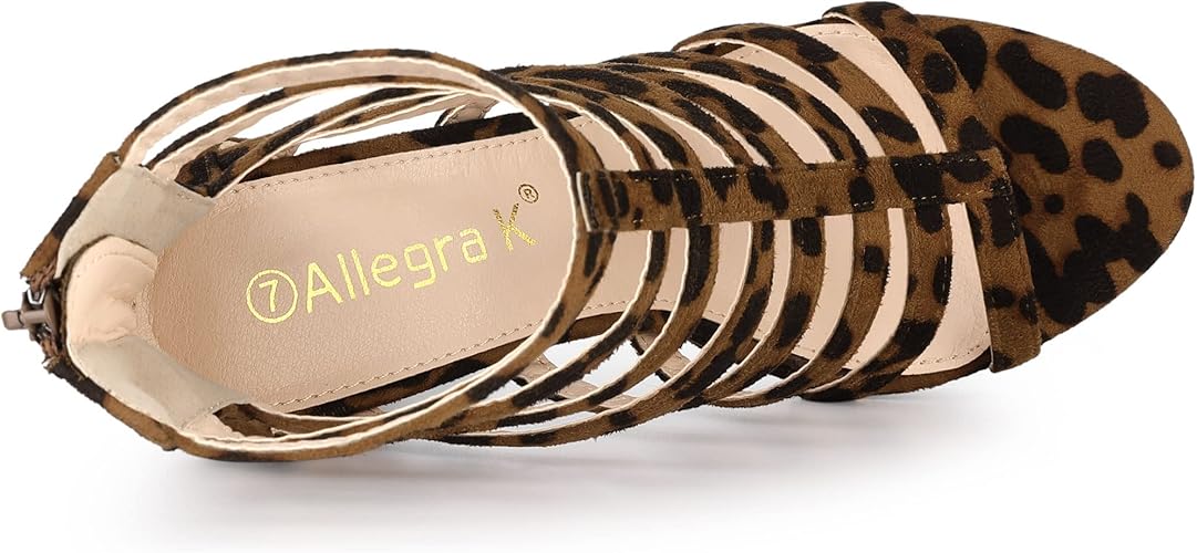 Allegra K Women's Stiletto Platform Heels Strappy Gladiator Heel Sandals