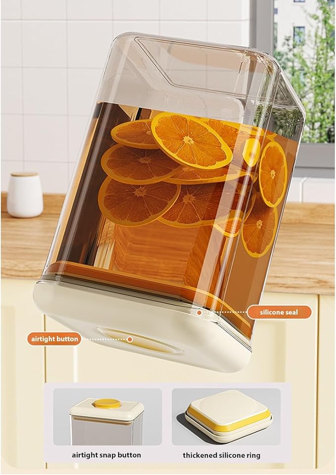 Airtight Food Storage Containers Set with Lids, Pop Top Food Storage Containers, Kitchen Organizers and Storage(1pcs(1.05L))