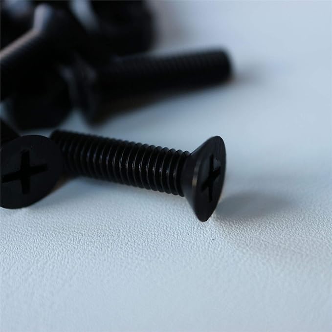 20 x Black Countersunk Screws Polypropylene (PP) Plastic Nuts and Bolts, Washers, M5 x 20mm, Anti-Corrosion, Chemical Resistant, (1364 x 2532 in)