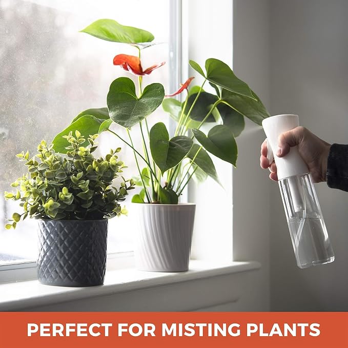 Hair Spray Bottle Continuous Water Mister Spray Bottle Empty Ultra Fine for Styling, Pets, Plants, water for Hair,Skincare, Plant Care, Pet Grooming, Cleaning