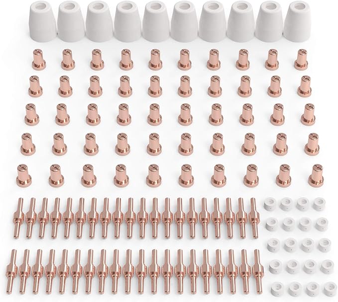 YESWELDER 110 Pcs Plasma Cutting Consumables Fit Cut40 50 with Plasma Cutter Torch PT31 LG40