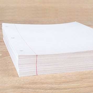 Mead Loose Leaf Paper, Filler Paper, College Ruled, 400 Sheets, 11" x 8-12", 3 Hole Punched, 1 Pack (170046-ECM)