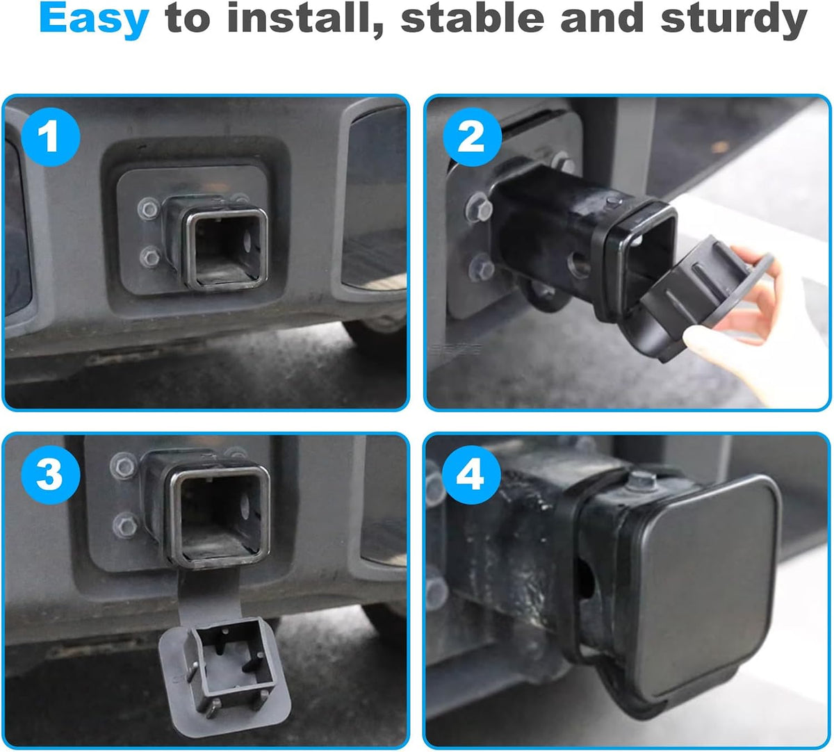 2 inch Tow Hitch Cover Trailer Hitch Covers Receiver Hitch Cover Suitable for Most Cars Trucks ATV