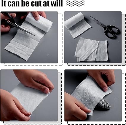 Nuanchu 6 Rolls Cast Padding Soft Individual Pack Padding Use with Plaster Cloth Gauze Bandage for Halloween Wrap Bandage Art Projects, Body Casts, Mask Making, Hobby Craft(4 Inch X 8.8 ft)
