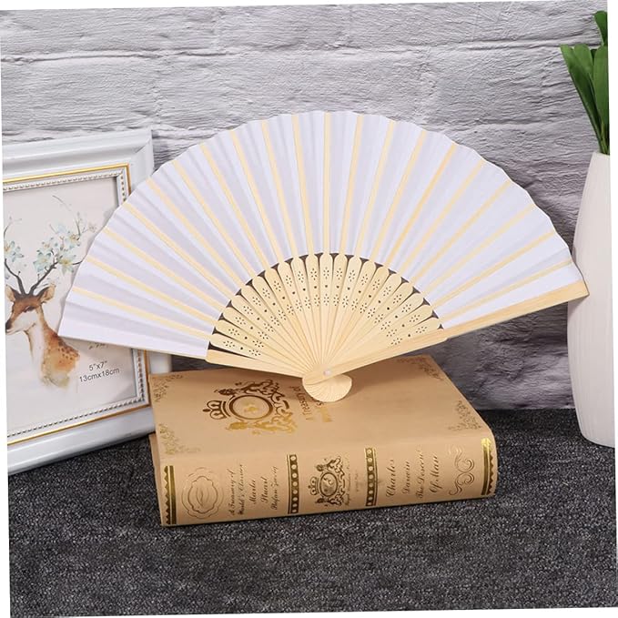 Cabilock 3 units of artificial hanging paper fans for wedding decoration for backyard, wedding, portable decals, hand fans, folding basket for weddings, garlands to