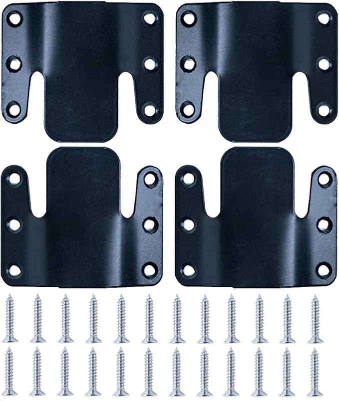 LazyMe Universal Sectional Sofa Interlocking Sofa Connector Bracket with Hardware- 2 Sets, 4 Piece