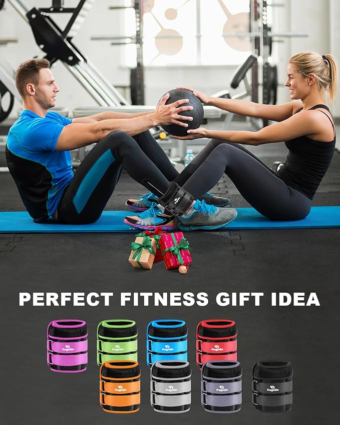 Fragraim Adjustable Ankle Weights Pair with Removable Weight for Jogging, Gymnastics, Aerobics, Physical Therapy