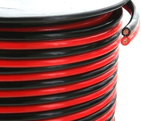 GS Power 14 Gauge Wire (14 AWG) - 100 Foot, Pure Copper, Stranded Electrical Wiring for Speaker, Automotive, Trailer, Stereo and Home Theater Applications - Red/Black