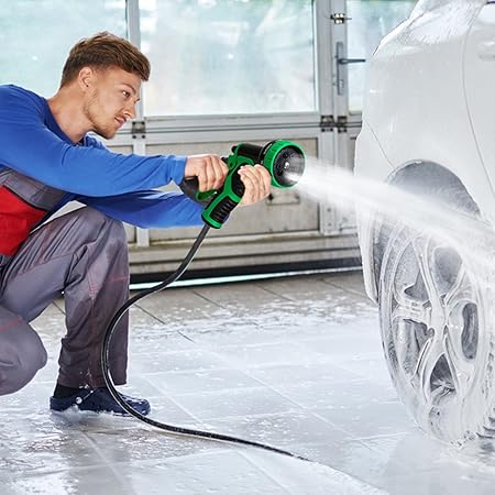 Garden Hose Nozzle, 10-Function Nozzle, High Pressure Nozzle Sprayer for Garden Watering, Washing The Floor, High-Pressure Car Wash Water Nozzle, Without Water Pipe 1346