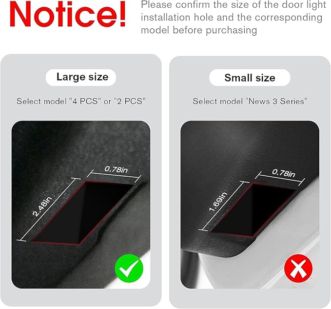 LED Car Door Light Accessories Logo Projector (Black White) HD Welcome Lights Compatible with BMW 134567MXZGT Series