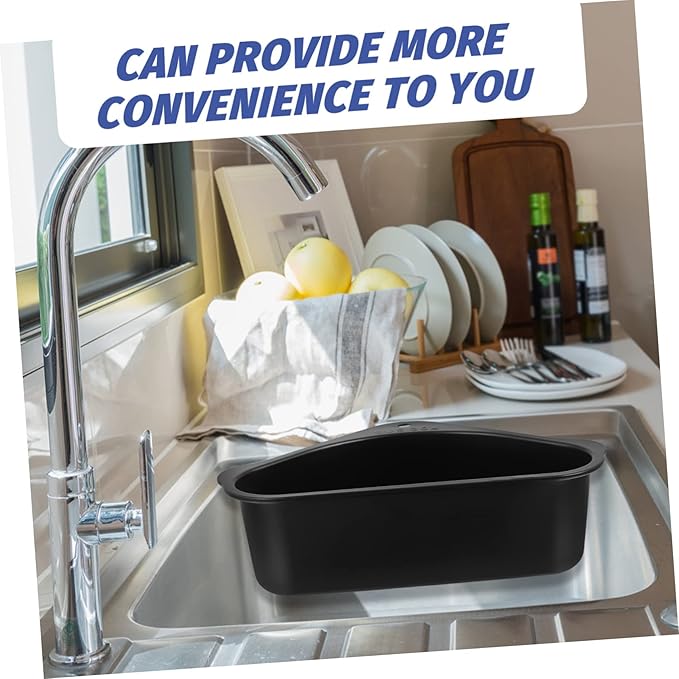 Kitchen Sink Food Drain Basket Triangle Design Easy to Assemble Drying Basket
