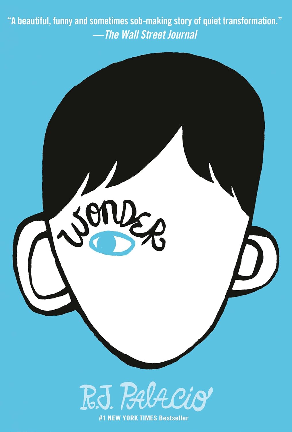 Wonder by R.J. Palacio (comes without dust jacket. Minor cosmetic damage on cover)