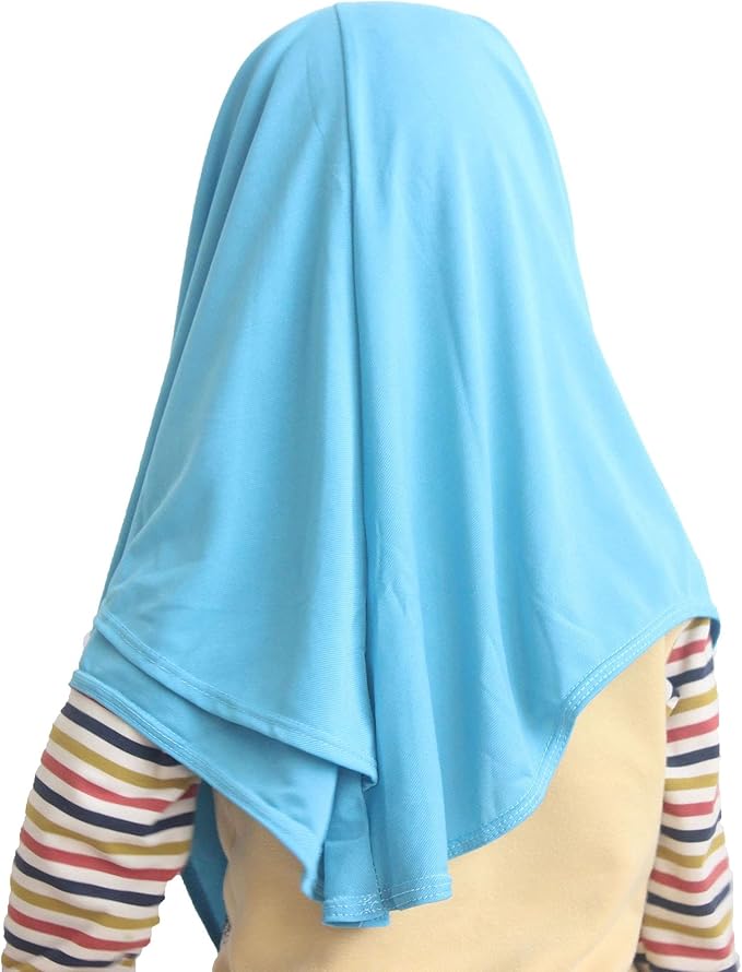 One piece Baby Kids Muslim Islamic Scarf Hijab for Little Girls Ready to Wear