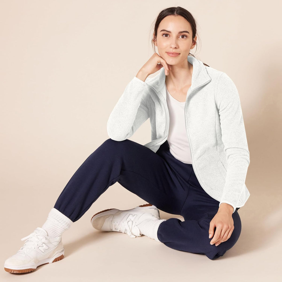 Essentials Women's Classic-Fit Full-Zip Polar Soft Fleece Jacket
