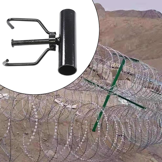 Wire Rack for Barbed Wire Multipurpose Sturdy Easy to Use for Fence Railing