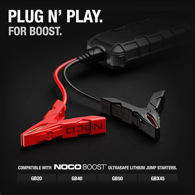 NOCO GBC003 Boost HD Precision Battery Clamps for GB20, GB40, GB50, and GBX45 UltraSafe Lithium Jump Starters