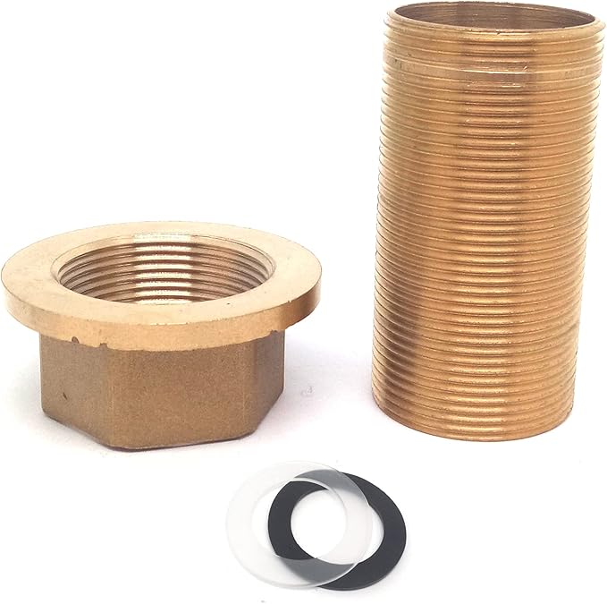 1pcs 2.32Inch Length Shank Nuts Faucet Tap Extension,Faucet Mount Extension Shank Threaded Pipe Mounting(Type:3)