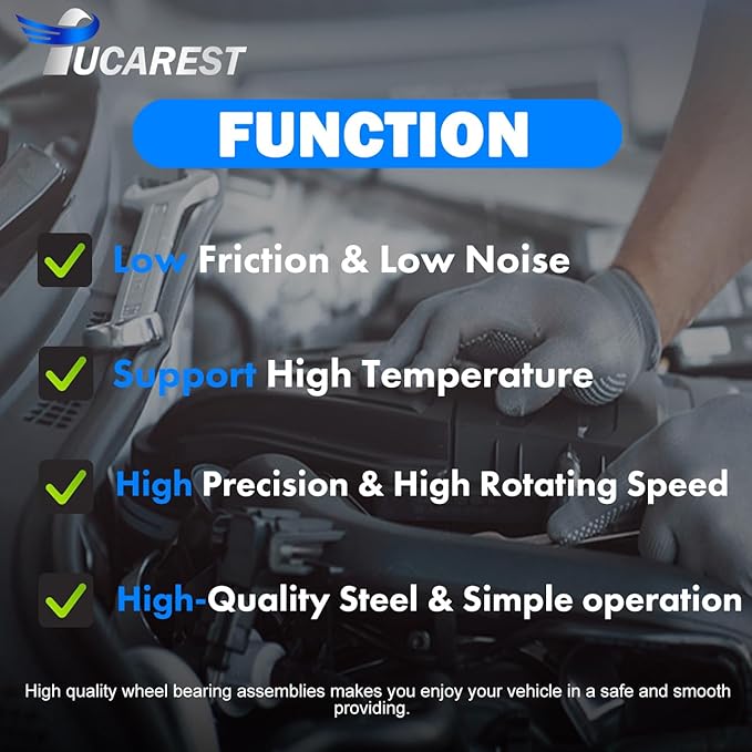 TUCAREST 513205 Front Wheel Bearing and Hub Assembly (4-Stud Hub;for Non-ABS Models) Compatible with 2005-2010 Chevy Cobalt 07-10 Po-ntiac G5, 05-06 Pursuit 03-07 Sa-Turn Ion WO ABS