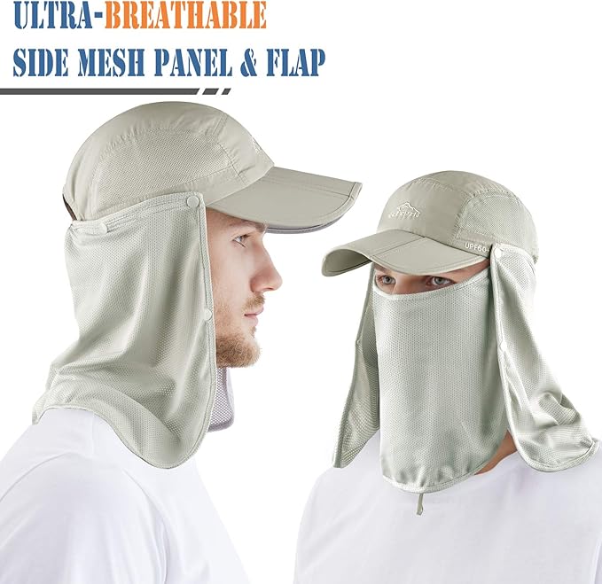 ELLEWIN Outdoor Sun Hat for Men Women UPF 50+ Fishing UV Hat