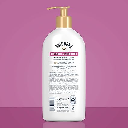 Gold Bond Age Renew Strength Resilience Lotion, 13 oz., With Proteins Lipids for Aging Mature Skin