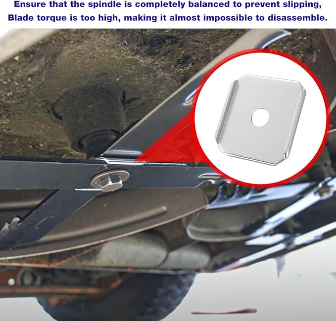 X-Blade Dual Mulching Blade Adapters for Ballard X-Blade XB2 and XB3 Mowers Blades Compatible with All Standard Commercial Mower 58 Center Hole (Excluding Blades)
