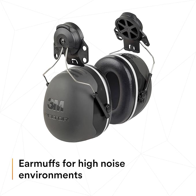 3M PELTOR Ear Muff Hearing Protection, X5 Series, Noise Protection NRR 21 dB, Construction, Manufacturing, Automotive