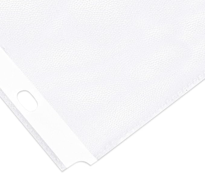 Basics Durable Clear Sheet Protectors for 3 Ring Binder, 8.5 in x 11 in, 3 holes, 200 Pack