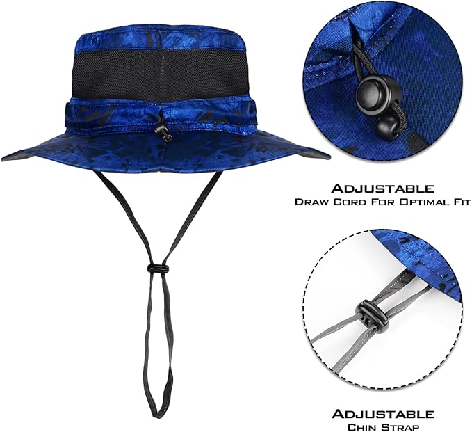 KastKing Sol Armis UPF 50 Boonie Hat - Sun Protection, Fishing, Beach Hiking, Paddling, Rowing, Kayaking