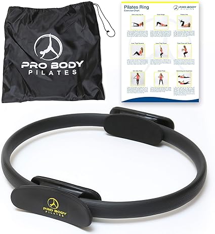ProBody Pilates Fitness Ring 14 Inch Pilates Ring for Focusing on Toning Inner Thighs, Arms, and Core