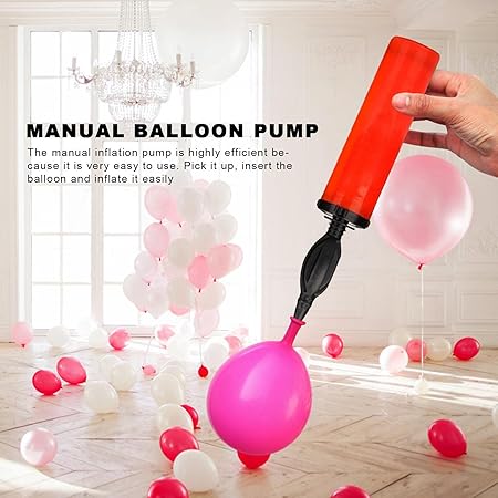 Handheld - Ballon Inflator Pump - 2-Way Dual Action Balloons Pump Inflator Air Pump for Balloons Easy to Use Ballon Inflator Pump