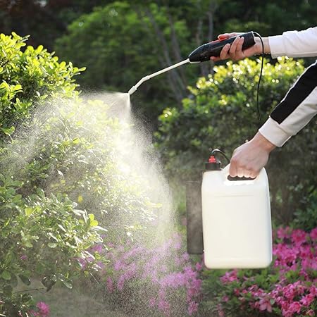 Battery Operated Versatile and Multi-Purpose Foldable Power Sprayer with Holster Easily attaching to Most Available Gallon Jugs Having 38-SP400 Neck for Gardening,Cleaning and Disinfecting