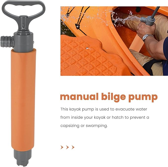 Kayak Bilge Pump Manual Water Pump Hand Pump Boat Hand Pump Bilge Pump for Kayaks Canoes and Boats Kayak Accessories