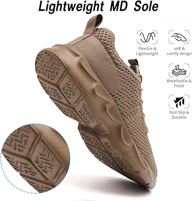 Womens Running Shoes Lightweight Breathable No Slip Sneakers Gym Athletic Workout Casual Sports Walking Tennis Shoes