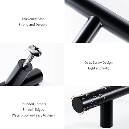1 Pack Cabinet Pulls Stainless Steel 5 Inch Length 3 Inch Hole Center Kitchen Handle Cupboard Drawer Pull Cabinet Handles Matte Black